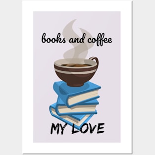 Wonderful T-shirt. I love books and coffee. Posters and Art